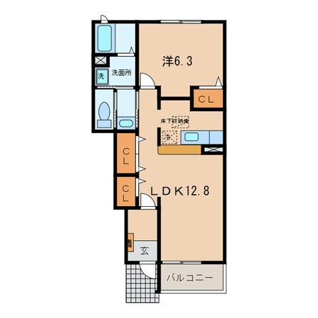 碧南中央駅 徒歩23分 1階の物件間取画像